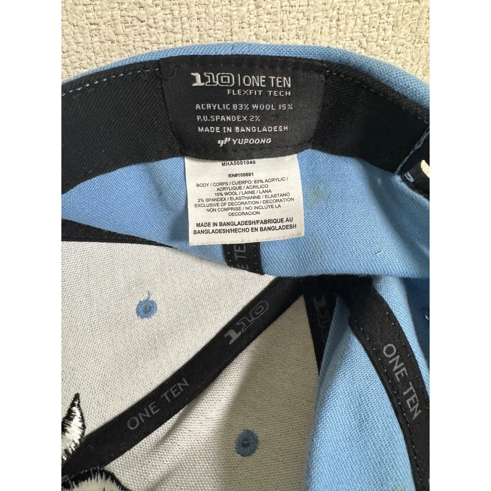 Hurley Yupoong‎ One Ten Hawaiian Floral Tropical Palm Trees Snapback Hat Blue